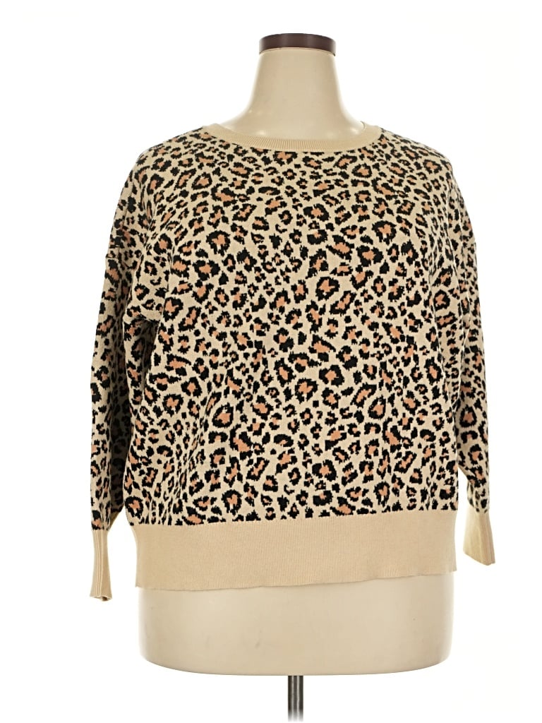 Pre-owned On 34th Pullover Sweater In Tan