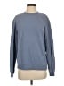 Denim & Flower Solid Blue Sweatshirt Size S - photo 1