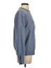 Denim & Flower Solid Blue Sweatshirt Size S - photo 4