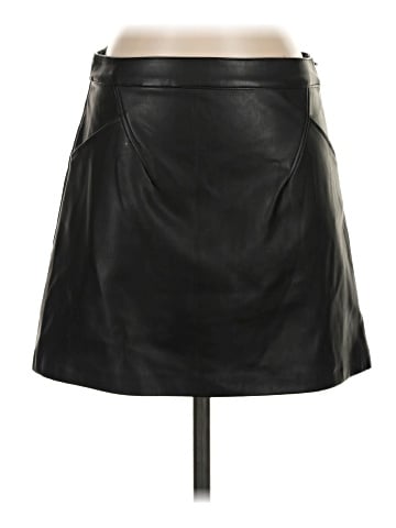 Donna Karan New York Faux Leather Skirt (view 1)