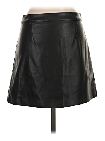 Donna Karan New York Faux Leather Skirt (view 2)