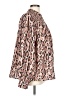 Unbranded 100% Polyester Animal Print Pink Tan Long Sleeve Blouse Size L - photo 4
