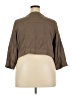 Torrid Brown 3/4 Sleeve Button-Down Shirt Size 3X Plus (3) - photo 2