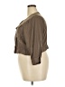 Torrid Brown 3/4 Sleeve Button-Down Shirt Size 3X Plus (3) - photo 5