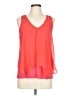 A. Byer 100% Polyester Orange Sleeveless Blouse Size L - photo 1