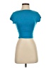 Shein Blue Short Sleeve Turtleneck Size 2 - photo 1