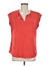 The Limited 100% Polyester Orange Short Sleeve Blouse Size M - photo 1