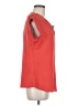 The Limited 100% Polyester Orange Short Sleeve Blouse Size M - photo 4