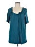 J.Crew Teal Short Sleeve Blouse Size M - photo 1
