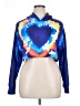 Love Poem 100% Polyester Tie-dye Blue Pullover Hoodie Size L (estimated) - photo 1