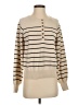 Shein 100% Polyester Stripes Tan Pullover Sweater Size 4 - photo 1