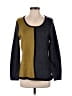 Alison Sheri Color Block Gray Pullover Sweater Size M - photo 1