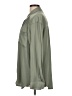 Anthropologie 100% Polyester Solid Green Long Sleeve Blouse Size L - photo 5