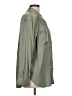 Anthropologie 100% Polyester Solid Green Long Sleeve Blouse Size L - photo 4