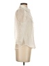 Zara 100% Polyester Ivory White 3/4 Sleeve Blouse Size XS - photo 4