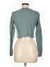Shein Teal Long Sleeve Top Size 6 - photo 2