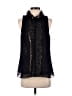 Jennifer Lopez 100% Polyester Black Sleeveless Blouse Size S - photo 1