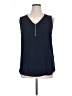 Papermoon 100% Polyester Blue Sleeveless Blouse Size 1X - photo 1