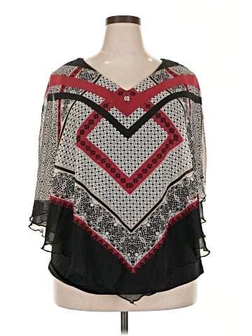 Sara Michelle 3/4 Sleeve Blouse (view 1)