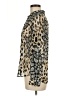 ASOS Design Animal Print Silver Long Sleeve Blouse Size 6 - photo 5