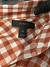 J.Crew Checkered-gingham Orange Long Sleeve Button-Down Shirt Size 10 - photo 5
