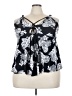 Time and Tru Black Sleeveless Blouse Size 3X - photo 1