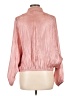 Glam 100% Polyester Metallic Pink Jacket Size L - photo 2