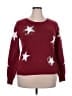 Holiday Time Stars Red Pullover Sweater Size XXL - photo 1