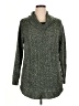 RD Style Tweed Green Turtleneck Sweater Size 1X - photo 1