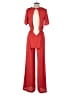 BCBGMAXAZRIA 100% Polyester Solid Red Jumpsuit Size XS - photo 2