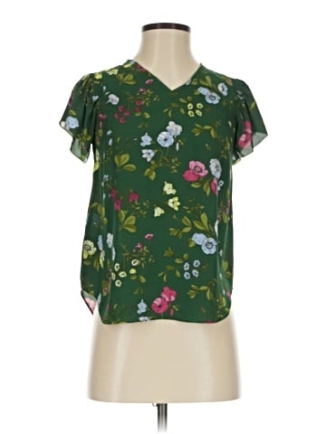 Ann Taylor Short Sleeve Blouse (view 1)