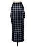 Shein Checkered-gingham Blue Formal Skirt Size XS - photo 1