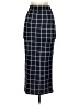 Shein Checkered-gingham Blue Formal Skirt Size XS - photo 2