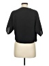 Unbranded Black Short Sleeve Blouse Size M (estimated) - photo 2