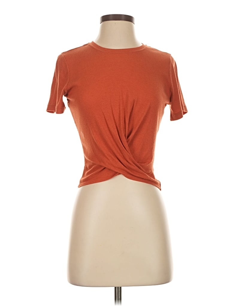 Pre-owned Marine Layer Short Sleeve T-shirt In Orange