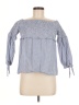 WAYF 100% Cotton Blue 3/4 Sleeve Blouse Size M - photo 1