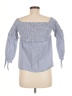 WAYF 100% Cotton Blue 3/4 Sleeve Blouse Size M - photo 2