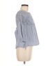 WAYF 100% Cotton Blue 3/4 Sleeve Blouse Size M - photo 4