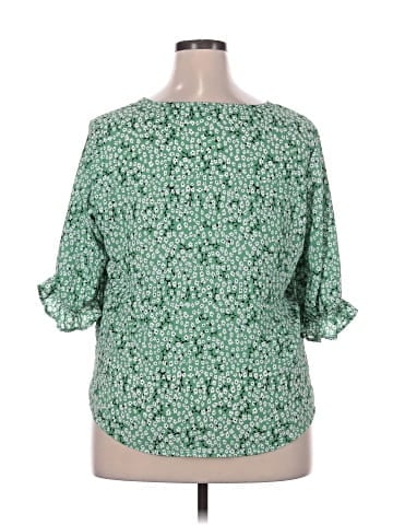 Well Worn 3/4 Sleeve Blouse (view 2)