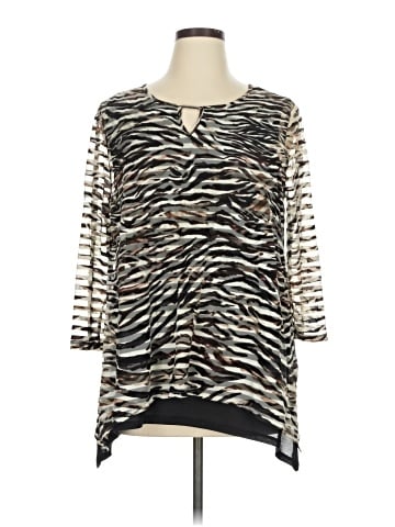 Dana Buchman 3/4 Sleeve Top (view 1)