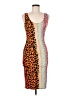 SJ Style Animal Print Orange Cocktail Dress Size M - photo 1