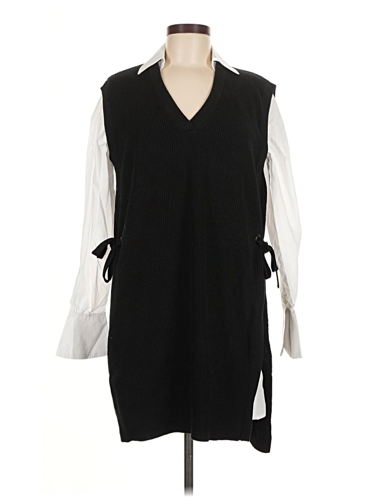 Pre-owned Elan Casual Dress In Black