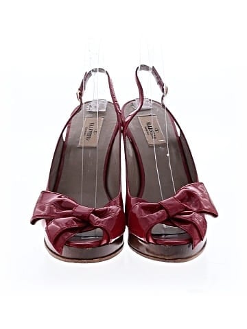 Valentino Garavani Patent Leather Bow Accent Wedges (view 2)