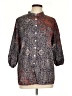Unbranded 100% Polyester Paisley Brown 3/4 Sleeve Blouse Size L - photo 1