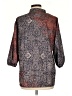Unbranded 100% Polyester Paisley Brown 3/4 Sleeve Blouse Size L - photo 2