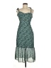Sweet Pot 100% Polyester Polka Dots Green Cocktail Dress Size 6 - photo 1