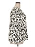 LUXE Ivory Short Sleeve Blouse Size XXL - photo 4
