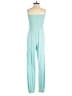 Venus Solid Teal Jumpsuit Size S - photo 2