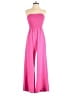 Unbranded 100% Polyester Solid Pink Jumpsuit Size S - photo 1