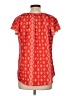 SimpleFun 100% Polyester Red Short Sleeve Blouse Size L - photo 2